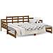 Dormeuse Estraibile Ambra Legno Massello Di Pino 2x (90x190) cm - Foto miniatura 6