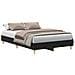 Struttura letto  120x190 cm Rovere Nero in legno ingegnerizzato - Foto miniatura 1