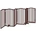 Cancello Cani Pieghevole Rovere Marrone 6 Pannelli 300cm Pioppo - Foto miniatura 6
