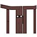 Cancello Cani Pieghevole Rovere Marrone 6 Pannelli 300cm Pioppo - Foto miniatura 8