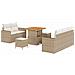 Set Divano da Giardino 8 pcs beige e panna 80 x 80 x 71 cm - Foto miniatura 1