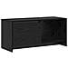 Supporto TV Rovere nero 90 x 35 x 40 cm Legno multistrato - Foto miniatura 1