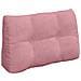 Cuscino per Schiena Rosa 80 x 24 x 50 cm Velluto - Foto miniatura 1