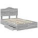 Letto con Contenitore con testiera Grigio Sonoma 120 x 200 cm - Foto miniatura 5