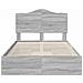 Letto con Contenitore con testiera Grigio Sonoma 120 x 200 cm - Foto miniatura 8