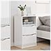 Comodini 2 pcs Bianco Lucido 40 x 30 x 467 cm Legno multistrato - Foto miniatura 4