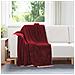 Coperta Rosso Bordeaux 130 x 150 cm Panno - Foto miniatura 2