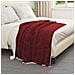 Coperta Rosso Bordeaux 130 x 150 cm Panno - Foto miniatura 3