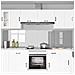 Rivestimento da Cucina 2 pcs Grigio chiaro 120 x 60 cm - Foto miniatura 3