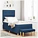 Letto a molle con materasso Blu 80 x 200 cm Tessuto - Foto miniatura 2