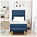 Letto a molle con materasso Blu 80 x 200 cm Tessuto - Foto miniatura 3