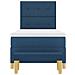 Letto a molle con materasso Blu 80 x 200 cm Tessuto - Foto miniatura 8