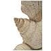 Scultura Conchiglia Sand In Resina Beige Effetto Sabbia - Foto miniatura 6