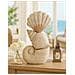 Scultura Conchiglia Sand In Resina Beige Effetto Sabbia - Foto miniatura 7