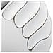 Vaso Lines Bianco In Resina Scultoreo 34x24,5 Cm - Foto miniatura 4
