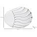 Vaso Lines Bianco In Resina Scultoreo 34x24,5 Cm - Foto miniatura 7