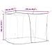 Zanzariera per letto 156 maglia 3 pcs Bianco Poliestere - Foto miniatura 8
