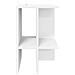 Tavolino da salotto Bianco 40 x 30 x 49 cm Legno ingegnerizzato - Foto miniatura 5