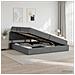 Letto con contenitore LED e materasso Grigio Scuro 200 x 200 cm - Foto miniatura 2