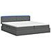 Letto con contenitore LED e materasso Grigio Scuro 200 x 200 cm - Foto miniatura 9