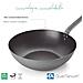 63233 - Wok in ferro, wok in ferro 100% naturale con rivestimento antiaderente a tre strati - Foto miniatura 3