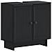 Armadio per Lavabo da Bagno EDE Nero 59,5 x 31,5 x 59 cm - Foto miniatura 1