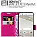 Custodia Compatibile Con Huawei P10 In Rosa Vivo - Coperchio Protettiva Con Chiusura Magnetica, Funzione Stand E Tasca Per Le Carte - Foto miniatura 2