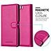 Custodia Compatibile Con Huawei P10 In Rosa Vivo - Coperchio Protettiva Con Chiusura Magnetica, Funzione Stand E Tasca Per Le Carte - Foto miniatura 3