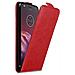 Custodia Compatibile Con Motorola Moto Z2 Play In Rosso Mela - Coperchio Protettivo In Design Flip Con Chiusura Magnetica - Foto miniatura 1