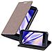 Custodia Compatibile Con Htc Desire 626g In Bruno Caffè - Coperchio Protettiva Con Chiusura Magnetica, Funzione Stand E Tasca Per Le Carte - Foto miniatura 1