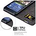 Custodia Compatibile Con Htc Desire 626g In Bruno Caffè - Coperchio Protettiva Con Chiusura Magnetica, Funzione Stand E Tasca Per Le Carte - Foto miniatura 2