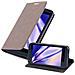 Custodia Compatibile Con Htc Desire 626g In Bruno Caffè - Coperchio Protettiva Con Chiusura Magnetica, Funzione Stand E Tasca Per Le Carte - Foto miniatura 4