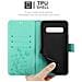 Custodia Compatibile Con Samsung Galaxy S10 Plus In Turchese Fiore - Coperchio Protettivo In Design Floreale Con Chiusura Magnetica, Funzione Stand E Slot Per Carte - Foto miniatura 8