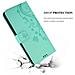 Custodia Compatibile Con Samsung Galaxy S10 Plus In Turchese Fiore - Coperchio Protettivo In Design Floreale Con Chiusura Magnetica, Funzione Stand E Slot Per Carte - Foto miniatura 9
