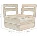 Divano Da Giardino A 2 Posti Su Pallet Legno Abete Impregnato - Foto miniatura 6
