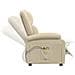 Poltrona Massaggiante Elettrica Crema in Tessuto - Foto miniatura 3
