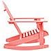 Sedia a Dondolo Giardino Adirondack in Legno di Abete Rosa - Foto miniatura 2