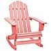 Sedia a Dondolo Giardino Adirondack in Legno di Abete Rosa - Foto miniatura 1