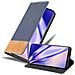 Custodia Compatibile Con Samsung Galaxy S20 Plus In Blu Scuro Marrone - Coperchio Protettiva Con Chiusura Magnetica, Funzione Stand E Tasca Per Le Carte - Foto miniatura 1