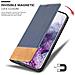 Custodia Compatibile Con Samsung Galaxy S20 Plus In Blu Scuro Marrone - Coperchio Protettiva Con Chiusura Magnetica, Funzione Stand E Tasca Per Le Carte - Foto miniatura 7