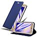 Custodia Compatibile Con Lg X Power 2 In Classy Blu Scuro - Coperchio Protettiva Con Chiusura Magnetica, Funzione Stand E Tasca Per Le Carte - Foto miniatura 1