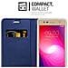 Custodia Compatibile Con Lg X Power 2 In Classy Blu Scuro - Coperchio Protettiva Con Chiusura Magnetica, Funzione Stand E Tasca Per Le Carte - Foto miniatura 4