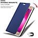 Custodia Compatibile Con Lg X Power 2 In Classy Blu Scuro - Coperchio Protettiva Con Chiusura Magnetica, Funzione Stand E Tasca Per Le Carte - Foto miniatura 7