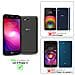 Custodia Compatibile Con Lg X Power 2 In Classy Blu Scuro - Coperchio Protettiva Con Chiusura Magnetica, Funzione Stand E Tasca Per Le Carte - Foto miniatura 8