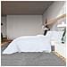 Set Copripiumino Bianco 200x200 Cm In Microfibra Leggera - Foto miniatura 6