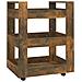 Carrello Da Cucina Rovere Fumo 60x45x80 Cm Legno Multistrato - Foto miniatura 2