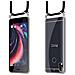 Catena Di Telefoni Cellulari Compatibile Con Htc Desire 10 Lifestyle / Desire 825 In Nero - Coperchio Protettivo In Silicone Con Anelli D'argento, Cinturino In Corda E Custodia Staccabile - Foto miniatura 7