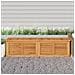 Contenitore Giardino Con Borsa 200x50x53cm Legno Massello Teak - Foto miniatura 1