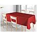 Tovaglia Cucina Soggiorno In Cotone Con Orlo A Giorno In Tinta Unita Vari Colori Ajour 140x180cm Rosso - Foto miniatura 1