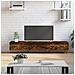Mobile Porta Tv Rovere Fumo 150x36x30 Cm In Legno Multistrato - Foto miniatura 1